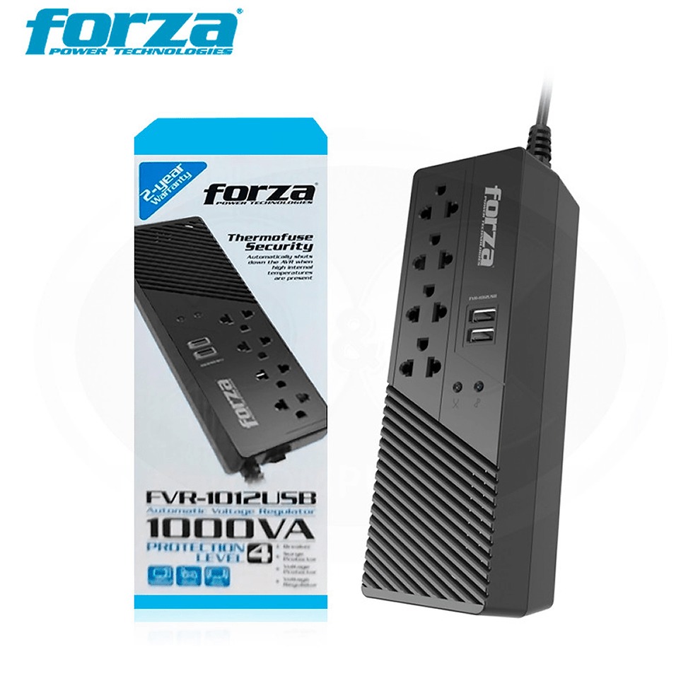 ESTABILIZADOR FORZA 1000VA FVR-1012 500W 4 OUT