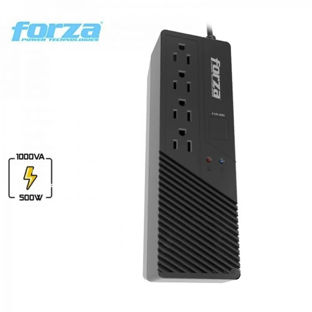 ESTABILIZADOR FORZA 1000VA FVR-1012 500W 4 OUT