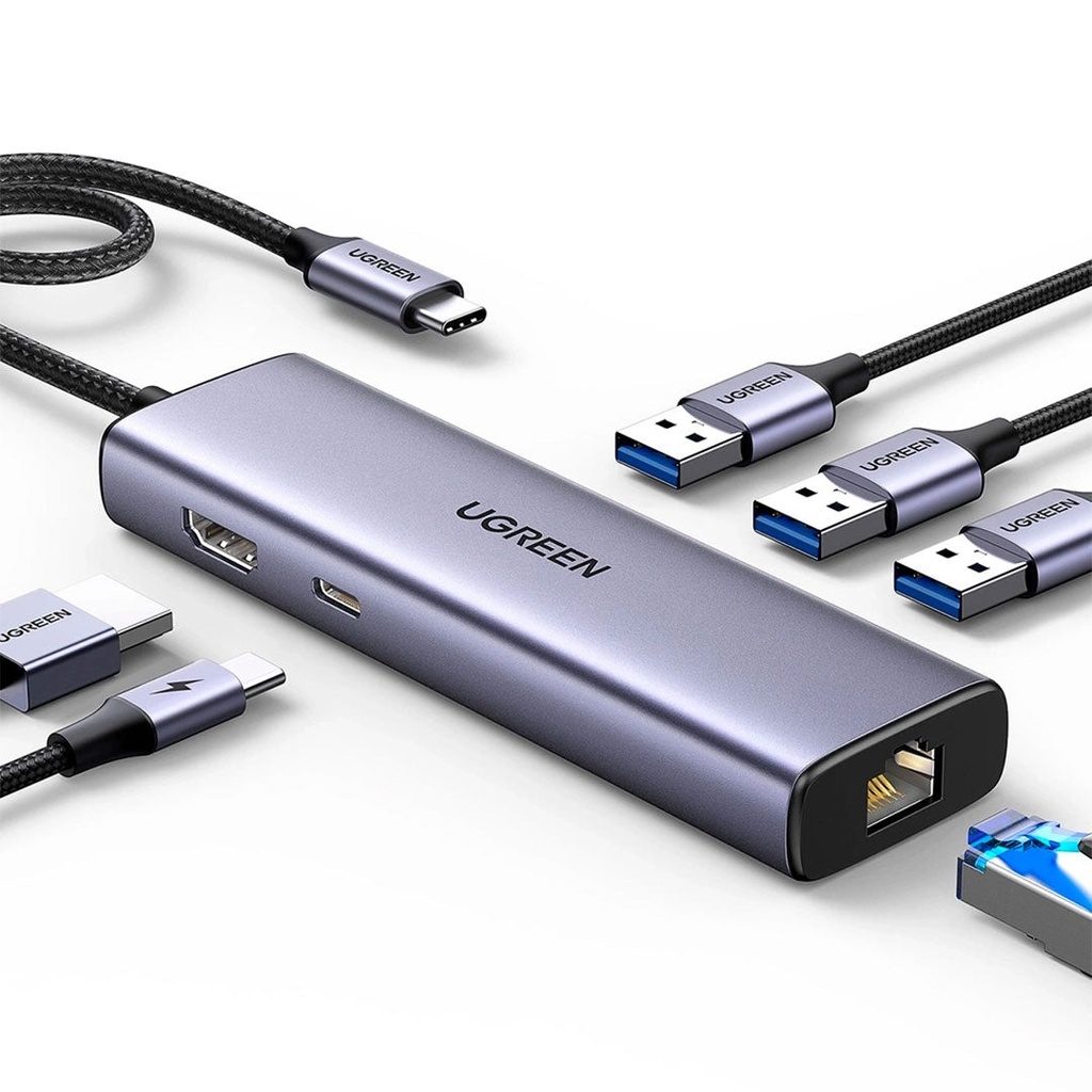 ADAPTADOR UGREEN HUB 6 EN 1 CM512