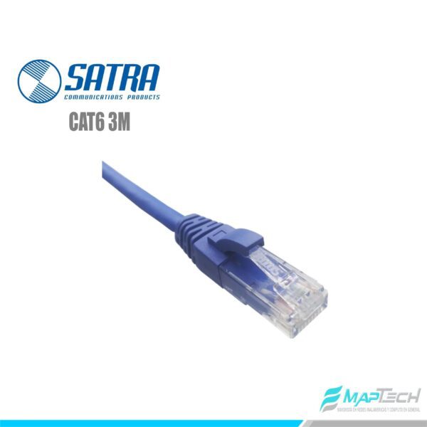 [ACCPATCH3BLUE] PATCH CORD CAT6 3MT AZUL SATRA