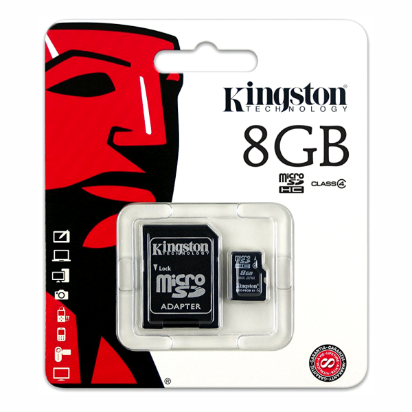 [ME8GKTSDC8GBHC	] MICRO SD CARD 8GB HC KING CL4 