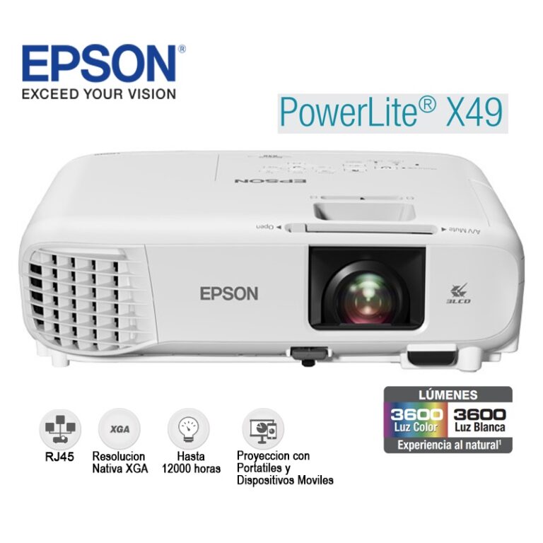 [MMVDEPX49] PROYECTOR MULTIMEDIA EPSON PL X49 3LCD XGA 3600L