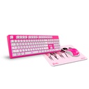 COMBO 3-1 TECLADO MOUSE PAD DE BARBIE
