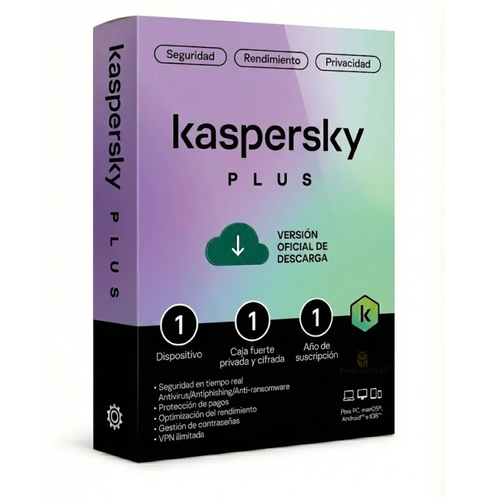 [SWKL1042D5AFS] ANTIVIRUS KASPERSKY PLUS 1PC 1AÑO