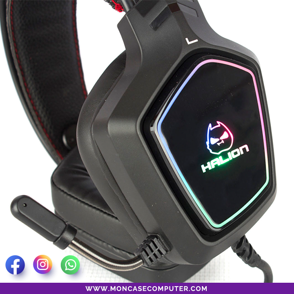 [MMHEGAHAZ80] HEADSET GAMER 7.1 USB HALION HA-Z80 RGB