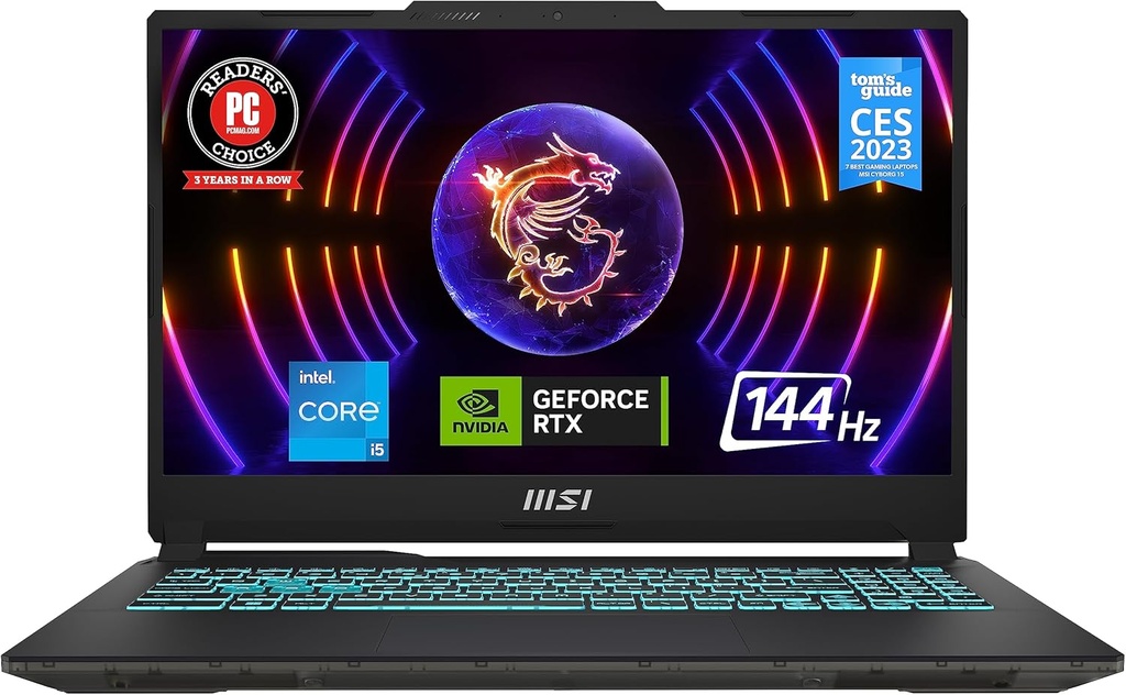 [NBMSICYB15B12VE] NB MSI CYBORG T15 B12VE I5-12450H 16GB SSD 512GB V6GB W11H