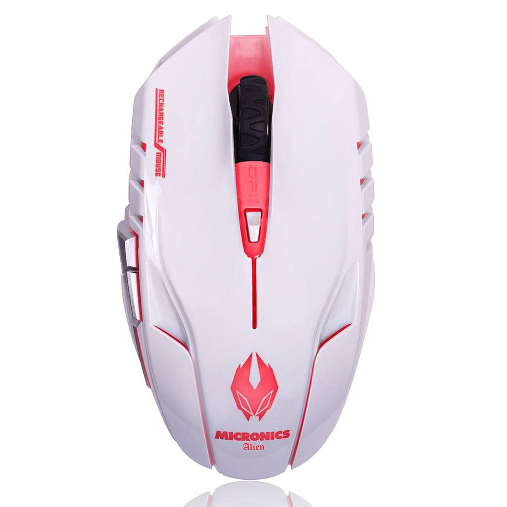 [MSMICM834WL] MOUSE GAMER ALIEN WHT M834WL WIFI RECARGABLE