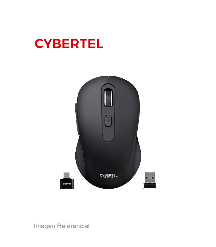 [MSVERCYM7093M] MOUSE GABER CYB VERTICE M709-3M BLACK RECARGABLE WIFI