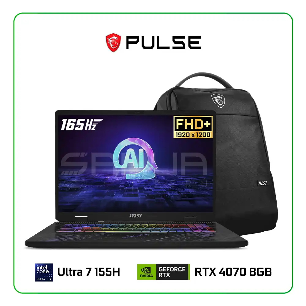 [NBMSIC1VGKG] NB GAMER MSI C1VGKG PULSE I7 AI UI7-155H 16GB SSD 1TB V8GB W11H 