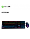 KIT GAMER 2 EN 1 MECANICO HALION PEGASO HA-861C RAINBOW MOUSE 7200DPI RGB