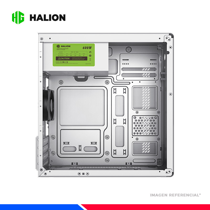 [CSOFFHA6519] CASE MATX OFFICE HALION 6519 WH 600W USB3.0 