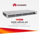 SWITCH HUAWEI EKITENGINE S220-48T4X 48PTS GIGABIT 4PT SFP 10GE