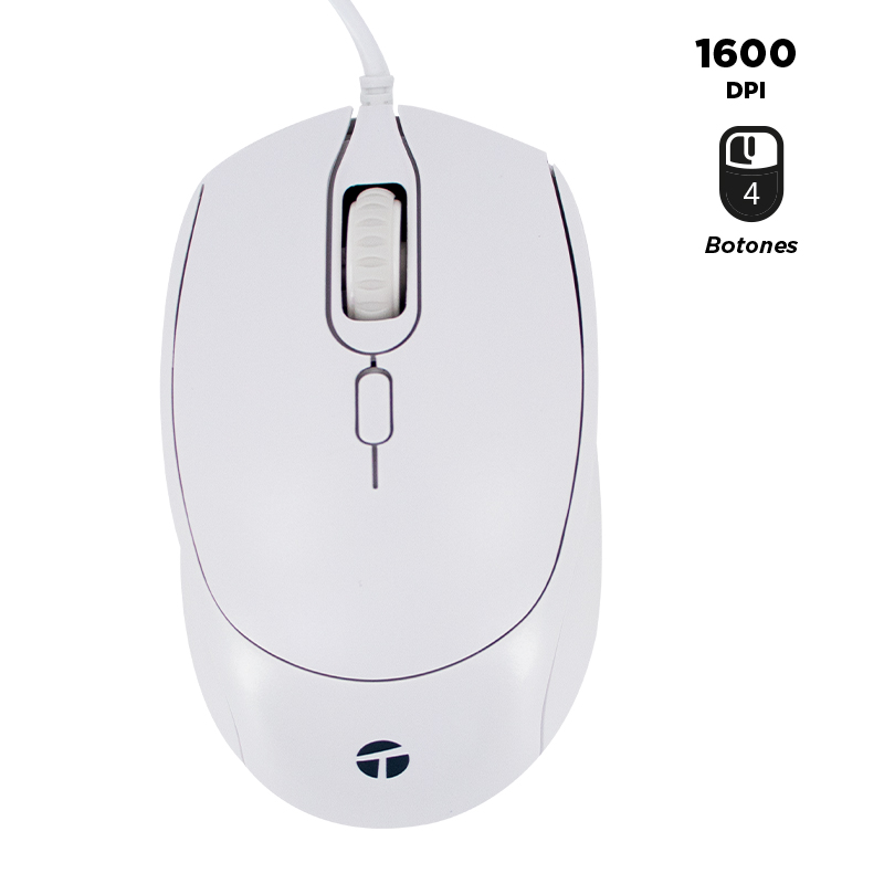 [MSCWHTE1225S] MOUSE ÓPTICO TEROS TE-1225S