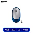 MOUSE SHELBY 3 BLUE MIC M701