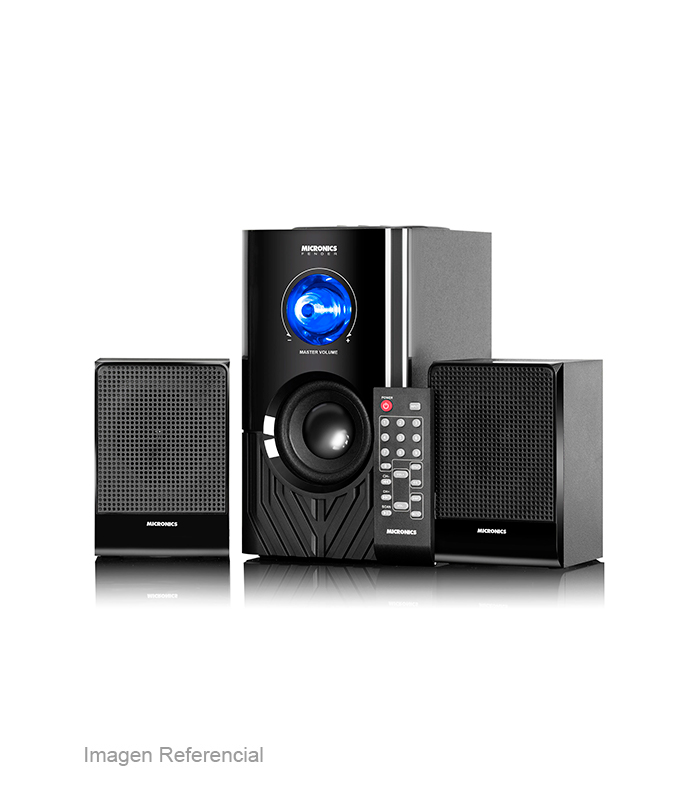 [PARMICS6004BT] PARLANTE SUBWOFER 2.1 MIC FENDER USB FM BT