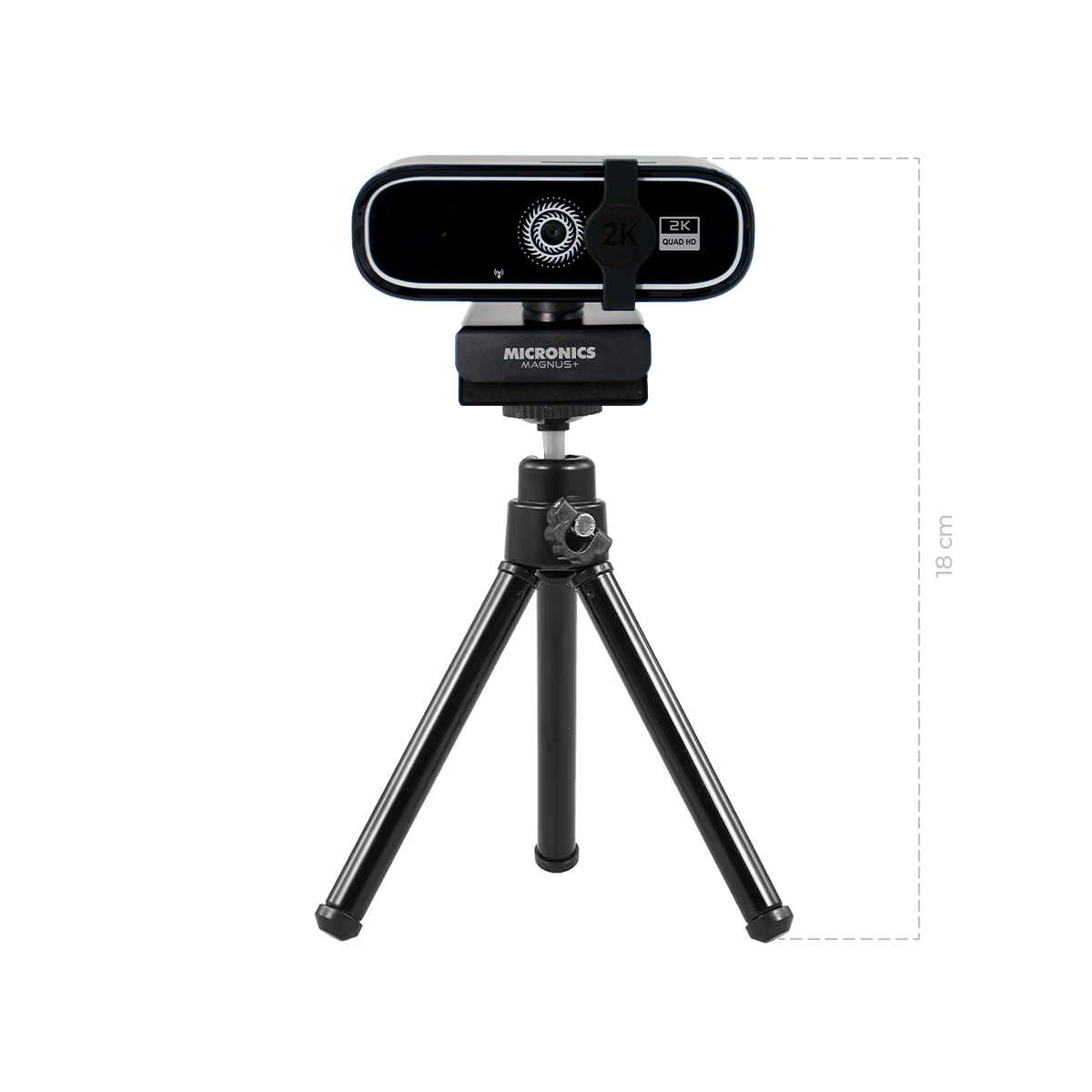 [ACCMMWEW701TR] CAMARA WEB MAGNUS MIC W701TR + TRIPODE QHD 2P2G MIC