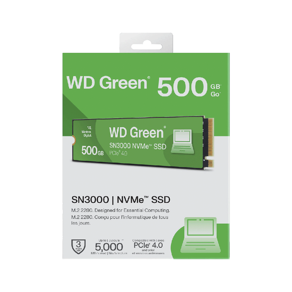 [SSDWDS500G4G0E] SSD WD GREEN SN3000 500GB NVME